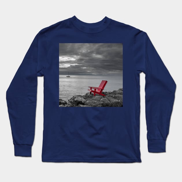 Chair View Long Sleeve T-Shirt by NOMAD73